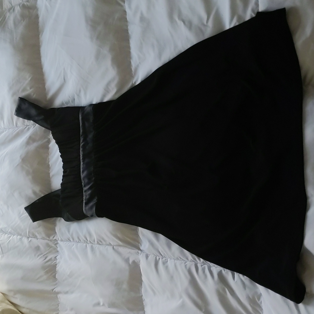 Empire black dress.